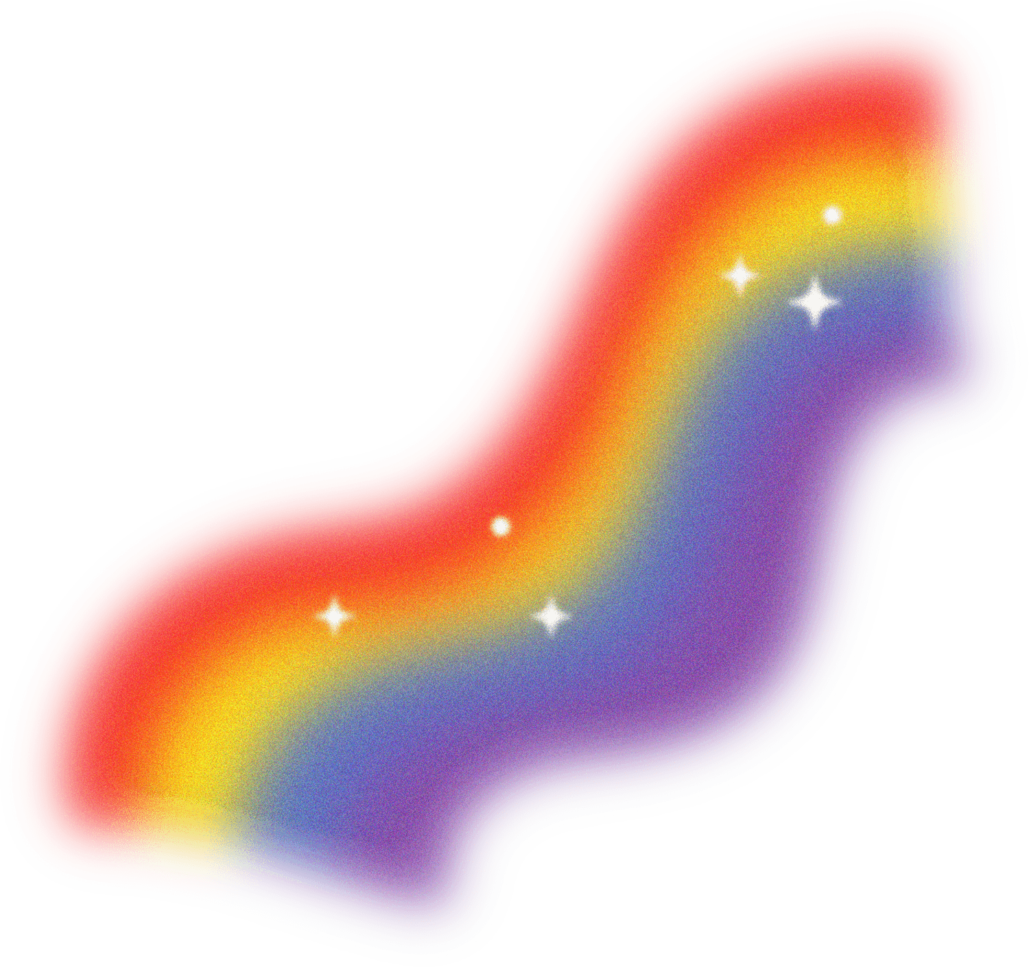 Aura Style Wavy Rainbow